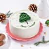 Gift Festive Cheer Christmas Tree Cream Cake