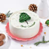 Gift Festive Cheer Christmas Tree Cream Cake