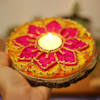 Buy Festive String Art Floral Tealight Holder