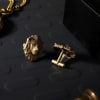 Gift Fierce Lion Head Brass Cufflinks For Men