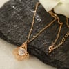 Gift Fine Jali Work Gold Plated Necklace Set with CZ stones
