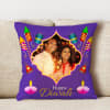 Gift Fireworks And Diyas Personalized LED Satin Cushion