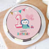 Buy First Birthday Cake For Girl (1 Kg)
