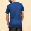 Gift First Father's Day Blue Cotton T Shirt