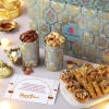 Flavoured Dry Fruits And Baklava Hamper - Customized With Logo Online