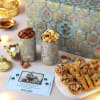Flavoured Dry Fruits And Baklava Personalized Diwali Hamper Online