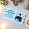 Gift Flavoured Dry Fruits And Baklava With Personalized Birthday Card