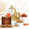 Flavoured Dry Fruits And Candle Diwali Hamper Online