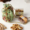 Buy Flavoured Dry Fruits And Chocolates In Metal Basket