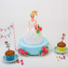 Gift Flavourful and Pretty Barbie Doll Cake (1.5 kg)