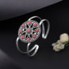 Floral Beads Oxidised Kada Bracelet Online