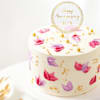 Gift Floral Delight Personalized Anniversary Cake (450 g)