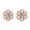 Floral Diamond Jacket Silver Earrings Online