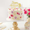 Gift Floral Fantasy Delight Anniversary Cake (Half Kg)