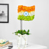 Floral Glory Indian Flag Arrangement Online