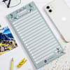 Gift Floral Green To-Do List Notepad