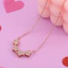 Gift Floral Hearts Openable CZ Pendant - Rose Gold