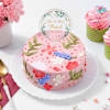 Gift Floral Indulgence Personalized Anniversary Cake (450 g)