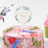 Floral Indulgence Personalized Anniversary Cake (450 g) Online