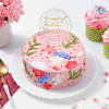 Gift Floral Indulgence Personalized Birthday Cake (450 g)