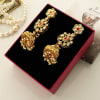 Buy Floral Kundan Jhumka Earrings