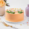Gift Floral Peach Cake (1 Kg)
