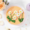 Buy Floral Peach Cake (1 Kg)