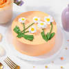 Floral Peach Cake Online