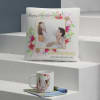 Floral Personalized Anniversary Cushion & Mug Online