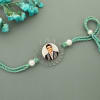 Gift Floral Personalized Rakhi (Clear)