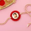 Gift Floral Personalized Rakhi (Red)