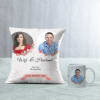 Floral Personalized Wedding Cushion & Mug Online