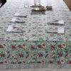 Buy Floral Print Cotton Table Cover With Set Of 6 Napkins