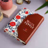 Gift Floral Print Personalized Leather Diary