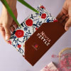 Buy Floral Print Personalized Leather Diary