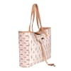 Gift Floral Reversible PU Leather Tote Bag - Light Pink