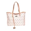 Floral Reversible PU Leather Tote Bag - Light Pink Online