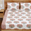 Buy Floral Tree Print Cotton Double Bedsheet