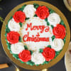 Gift Floral Wreath Christmas Cake (Half kg)