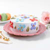 Gift Flowers And Beads Serene Cake (1 Kg)