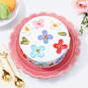 Buy Flowers And Beads Serene Cake (1 Kg)