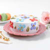 Gift Flowers And Beads Serene Cake