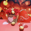Flowers with choco love Online