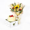 Flowers with The Pine Garden Orange Zest Chocolate Cake Online