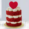 Fluttering Heart Red Velvet Mono Cake Online