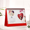 Gift Forever Love Personalized Spiral 2024 Desk Calendar