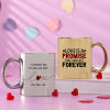 Forever Promise Personalized Ceramic Mugs (Set of 2) Online