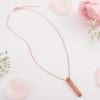 Buy Forever Rose With Personalized Necklace
