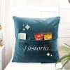 Buy Forever Sisters Personalized Velvet Pocket Cushion - Blue