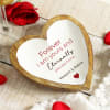 Gift Forever Valentine Personalized Wooden Heart Platter